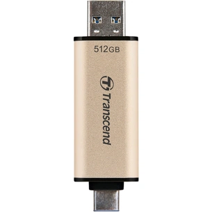 USB флеш накопичувач Transcend 512GB JetFlash 930C Gold-Black USB 3.2/Type-C (TS512GJF930C) зображення 1