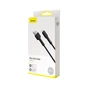 Дата кабель USB 2.0 AM to Lightning 1.0m black Baseus (CALGJ-01) - зменшене зображення 3