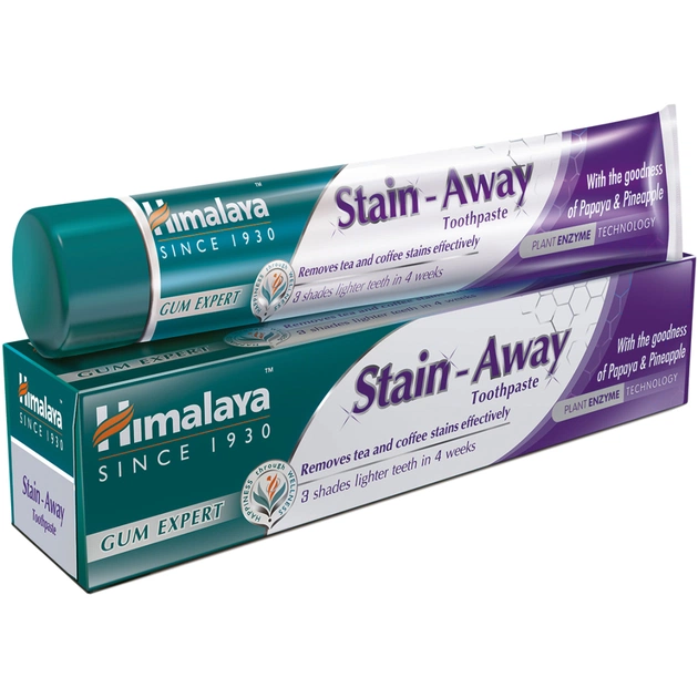 Зубна паста Himalaya Herbals Stain-Away відбілююча проти плям 75 мл (6297000713960/6297000713977) - зображення 1