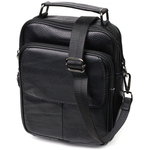 Сумка Vintage Месенджер з натуральної шкіри Чорна (21950) зображення 1