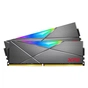 Модуль пам'яті для комп'ютера DDR4 16GB (2x8GB) 4133 MHz XPG SpectrixD50 RGB Tungsten Gray ADATA (AX4U41338G19J-DGM50X) - уменьшенное изображение 4