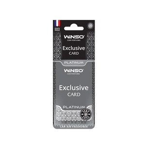 Ароматизатор для автомобіля WINSO Card Exclusive Platinum (533140) зображення 1