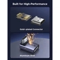 Перехідник HDMI M to HDMI F 8K60Hz 48Gbps 90° corner black Ugreen (85632) - зменшене зображення 8