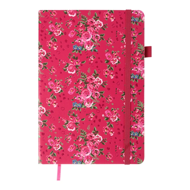 Книга записна Buromax Cherie 96 аркушів А5 у клітинку малиновий (BM.295105-29) - зображення 1