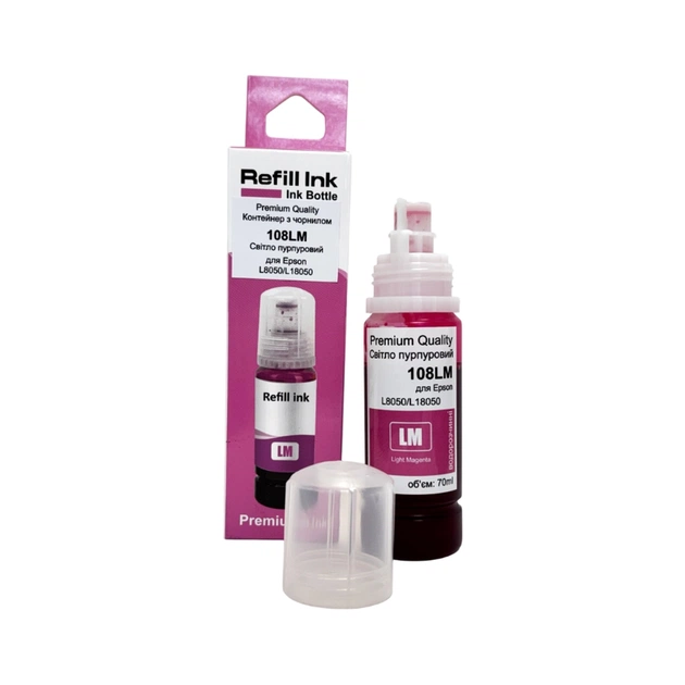 Чернила Premium Quality Epson 108 70мл Light Magenta (70264904) - изображение 1