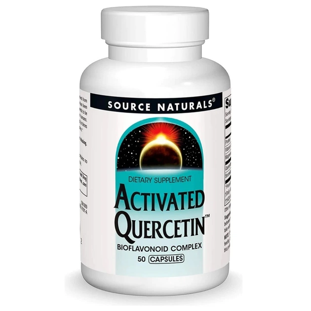 Антиоксидант Source Naturals Кверцетин Активированный, Activated Quercetin, 50 капсул (SN1689) - изображение 1