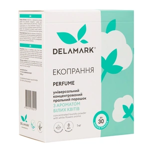 Пральний порошок DeLaMark Universal з ароматом білих квітів 1 кг (4820152330215) зображення 1