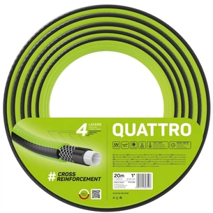 Шланг для поливу Cellfast QUATTRO, 1', 20м, 4 шари, до 20 Бар, -10…+50°C (10-080) изображение 1