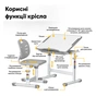 Парта зі стільцем Evo-kids Grey (Evo-06 Ergo G) - уменьшенное изображение 3
