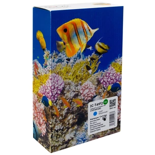 Картридж Barva Epson T41F2 (C13T41F240) верс. U1-U10, 350 мл, Cyan (IC-T41F2) зображення 1