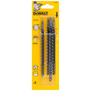 Полотно DeWALT для електролобзика, по деревині, прямий, L=152, WL=116, 4 мм, 5 шт (DT2169) зображення 1
