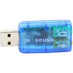 Звукова плата Dynamode USB 6(5.1) blue (USB-SOUNDCARD2.0 blue) зображення 1