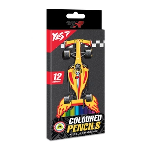 Олівці кольорові Yes Race Legend 12 кольорів (290671) зображення 1