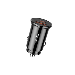 Зарядний пристрій Baseus Circular Plastic USB, Type-C PD3.0, QC4.0, black (CCALL-YS01) зображення 1