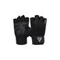 Рукавички для фітнесу RDX W1 Half Black Plus XL (WGA-W1HB-XL+) - зменшене зображення 1