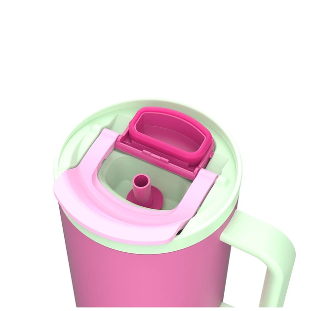 Термокружка Kambukka Rio Bubblegum Mint 950 мл Рожева з м'ятним (11-08004) - зображення 5