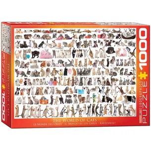 Пазл Eurographics Мир кошек, 1000 элементов (6000-0580) изображение 1