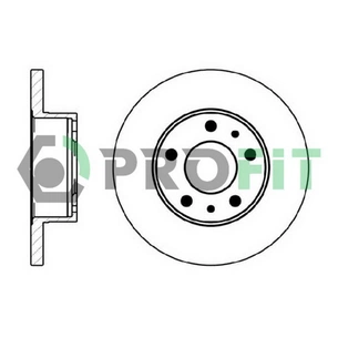 Гальмівний диск Profit 5010-0758 зображення 1