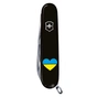 Ніж Victorinox Climber Ukraine Black "Серце жовто-блакитне" (1.3703.3_T1090u) - зменшене зображення 4