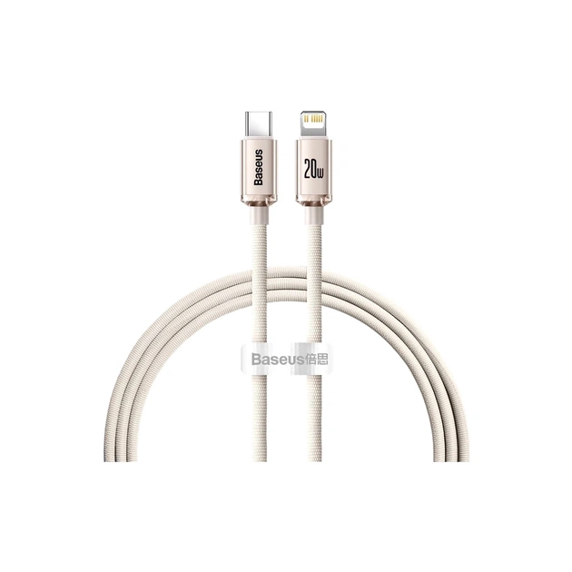 Дата кабель USB-C to Lightning 1.2m 20W pink Baseus (CAJY001304) - изображение 1