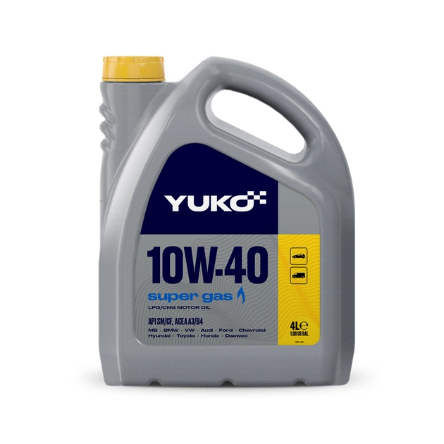 Моторное масло Yuko SUPER GAS 10W-40 4л (4820070245332) - изображение 1