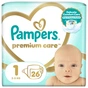 Підгузки Pampers Premium Care Розмір 1 (2-5 кг) 26 шт (8001841104614) - зменшене зображення 1