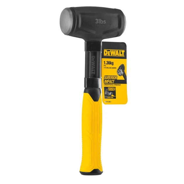 Кувалда DeWALT міні, 1361 г, з гасінням вібрації, 26.5 см. (DWHT51388-0) - picture 4