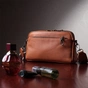 Сумка Vintage Містка Жіноча з кишенями з натуральної шкіри Коричнева (22601) - зменшене зображення 12