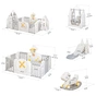 Детский манеж Mealux Forto Grey (KD-C051 Grey / White) - уменьшенное изображение 6