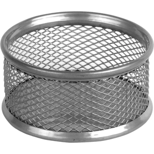 Підставка для скріпок Axent 80x80x40мм, wire mesh, silver (2113-03-A) зображення 1