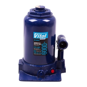 Домкрат Vitol DB-60002C/TF0602, телескопический, гидравлический, 6т, 2 цилиндра, min 215мм, max 495мм (DB-60002C) изображение 1