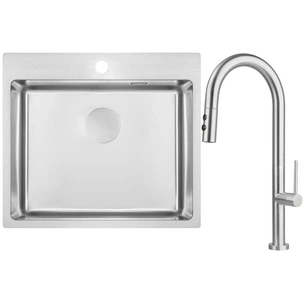 Мийка кухонна Deante Olfato ZPO_010B + зміш. BQO_F72M (ZPOE010B) зображення 1