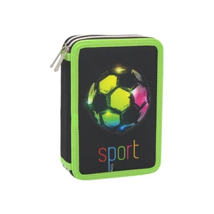 Пенал Cool For School 2 відділення з відворотами Чорний (CF87270) зображення 1