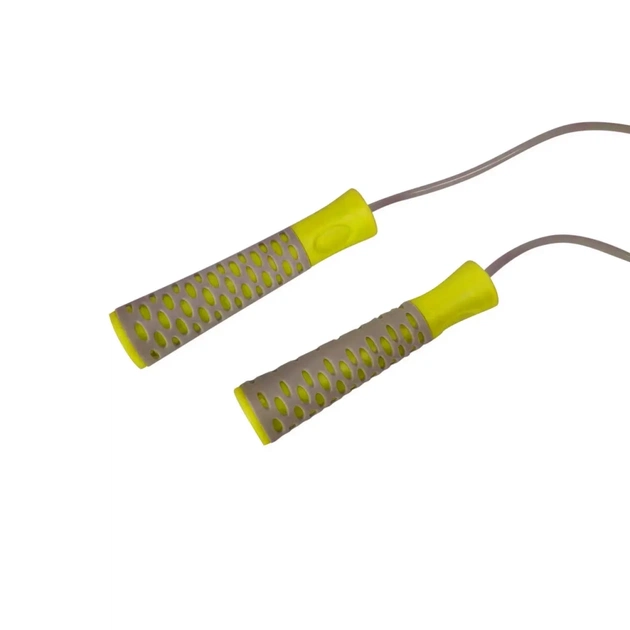 Скакалка PowerPlay 4206 Cіро-жовта (PP_4206_Grey/Yellow) - picture 4