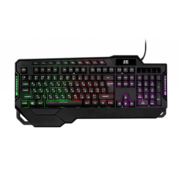 Клавіатура 2E KG340 LED USB Black Ukr (2E-KG340UBK) - зображення 1