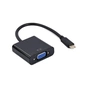 Перехідник Cablexpert USB-C to VGA/Full HD60Hz (A-CM-VGAF-01) - зменшене зображення 1