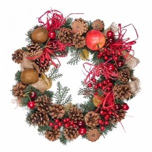 Різдвяний вінок YES! Fun Сангрія 35 см прикрашений (904446) picture 1