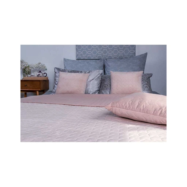 Покривало Руно двостороннє декоративне Velour Apricot 220х240 см (330.55_Apricot) - picture 3