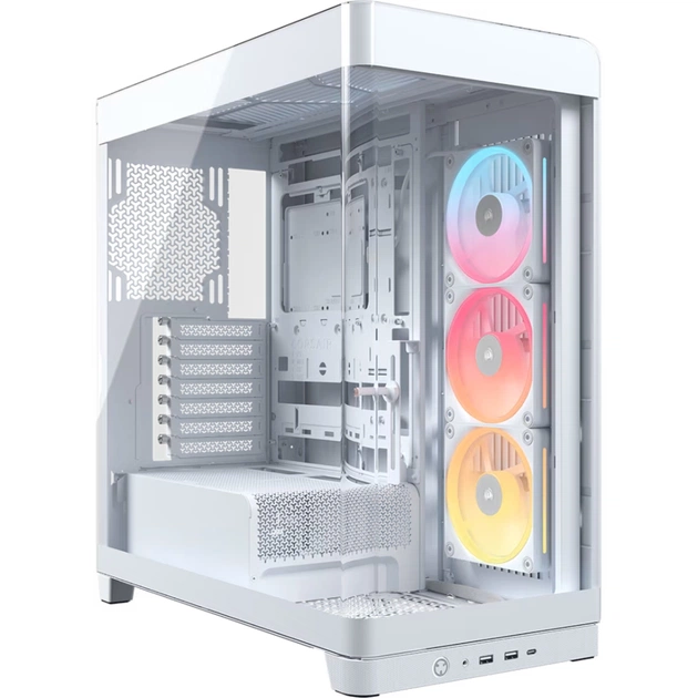 Корпус для ПК Corsair FRAME 4500X LX-R RGB Tempered Glass White (CC-9011317-WW) - зображення 1