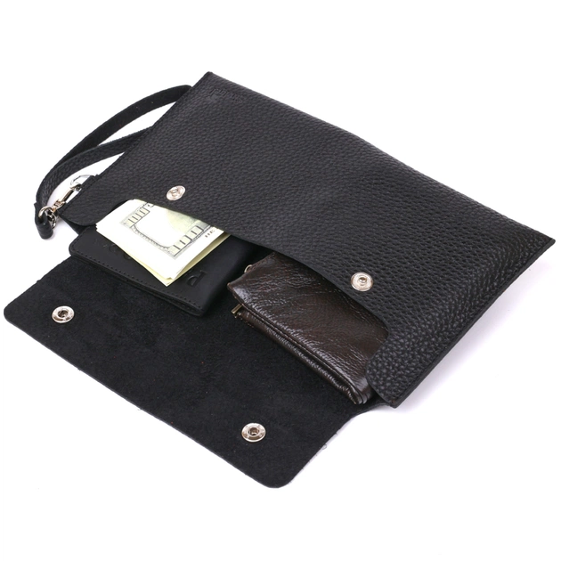 Косметичка Shvigel Шкіряна тревел Чорна (16416) - зображення 6