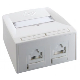 Комп'ютерна розетка RJ45 x2 UTP 5e Molex (SSY-00010-02) зображення 1