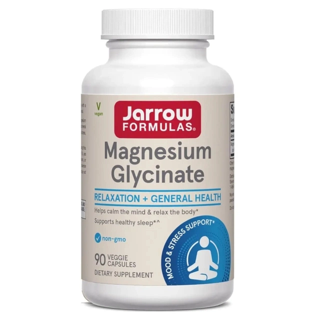 Витаминно-минеральный комплекс Jarrow Formulas Magnyy glytsynat, 360 mg, Magnesium Glycinate, 90 vegetaryanskykh ka (JRW29113) - изображение 1
