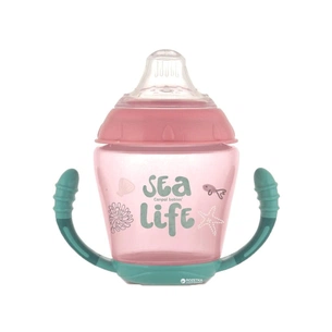 Поїльник-непроливайка Canpol babies з м'яким силіконовим носиком Sea Life рожевий 230 мл (56/501_pin) зображення 1