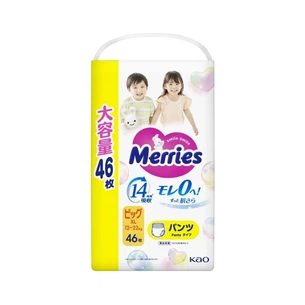 Підгузки Merries розмір XL (12-22 кг) трусики 46 шт (4901301442963) зображення 1