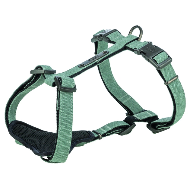 Шлей для собак Trixie CityStyle H-harness Хлопок S–M 42–60 см 15 мм Светло-зеленая (4053032682610) - изображение 1