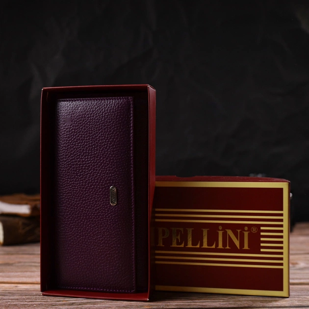 Кошелек Canpellini Из натуральной кожи Сиреневый (21831) - изображение 10