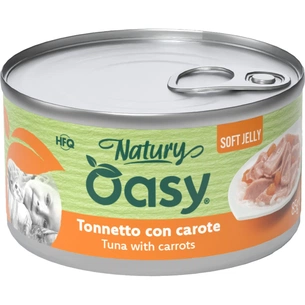 Консерви для котів OASY Wet Natury з тунцем та морквою 85 г (8054329513118) зображення 1