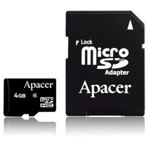 Карта пам'яті Apacer 4GB microSDHC Class4 w/ 1 Adapter RP (AP4GMCSH4-R) зображення 1
