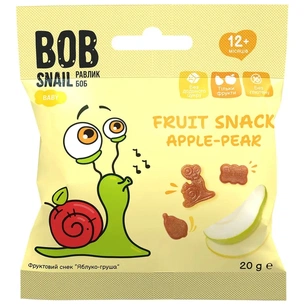 Детские снеки Bob Snail фруктовые яблоко-груша 20 г (1740851) изображение 1