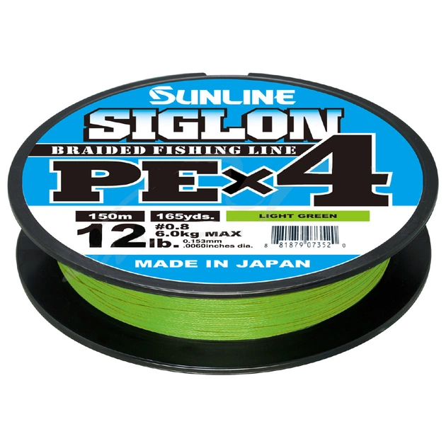 Шнур Sunline Siglon PE н4 300m 2.5/0.270mm 40lb/18.5kg Light Green (1658.09.44) - изображение 1